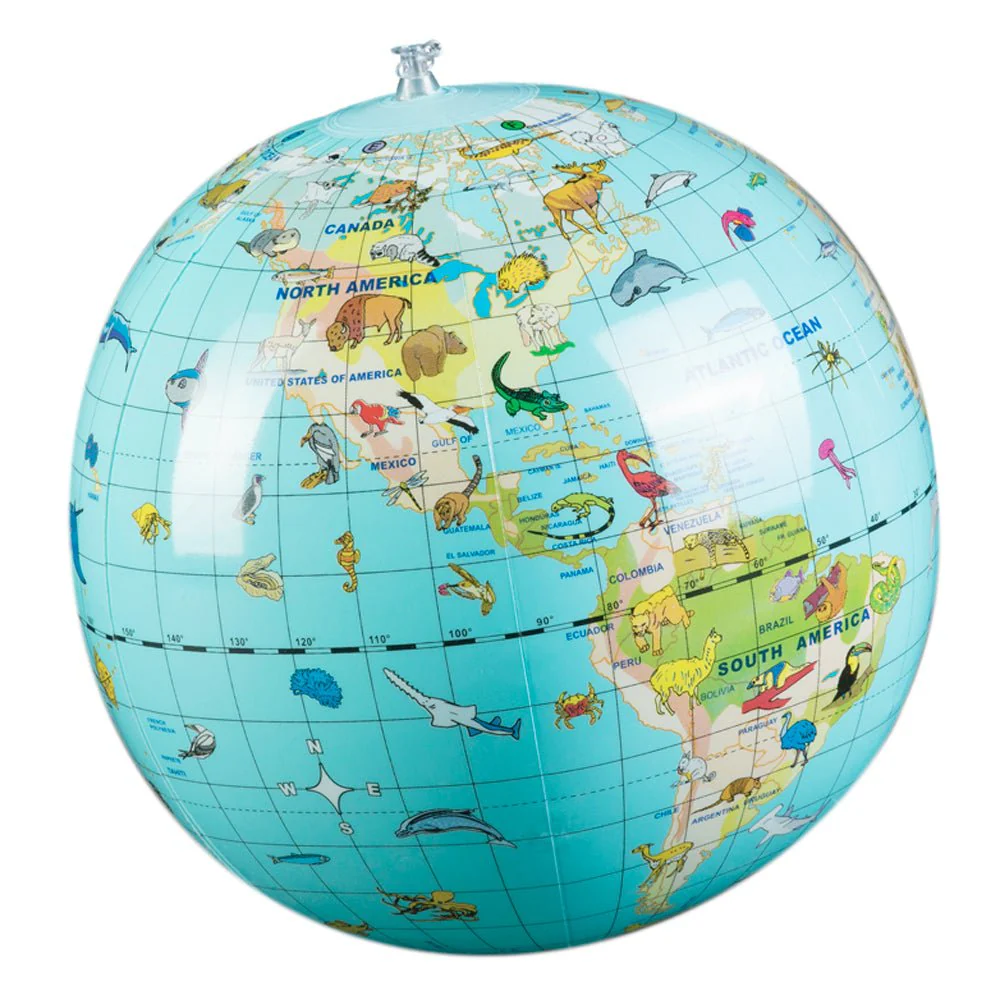 World Animals 12-inch Inflatable Globe - Image 3